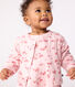 Baby-Cardigan aus Baumwolle mit Blumenmotiv