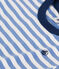 Gestreiftes Jungen-T-Shirt aus leichtem Jerseystoff GAULOISE/ MARSHMALLOW