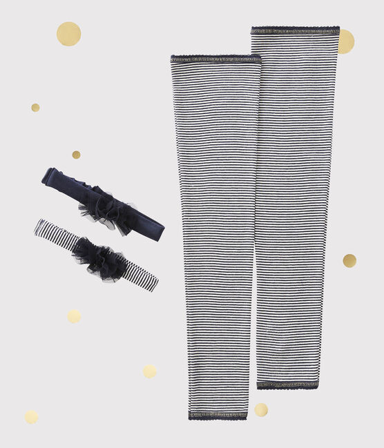 Mädchen-Stulpen und Stirnband Petit bateau x Marie-Agnès Gillot SPECIAL LOT 00
