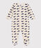 Pyjama aus Samt mit Meereswalen beige MONTELIMAR/blau MEDIEVAL