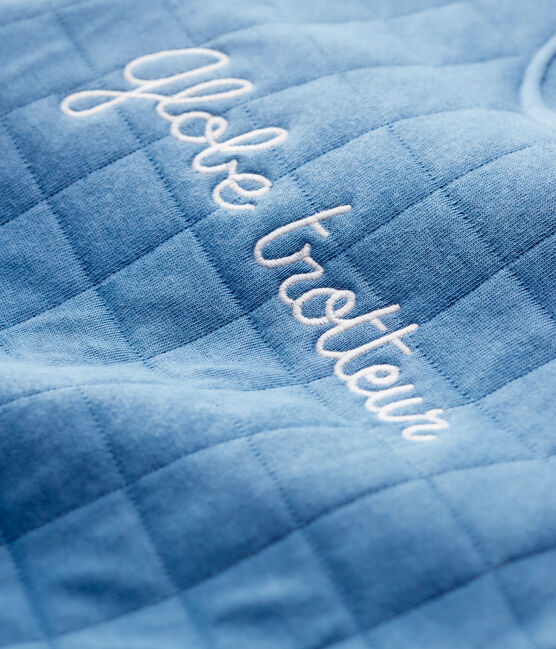 Gestepptes Baby-Sweatshirt aus Bio-Material. blau POLOCHON