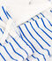 Baby-Set aus gestreiftem Molton weiss MARSHMALLOW/blau PERSE