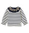 Neu interpretiertes Baby-Streifenshirt für Mädchen beige COQUILLE/blau SMOKING CN