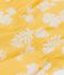 Kurzer Baby-Einteiler aus Popeline mit Hawaii-Print gelb ORGE/weiss MARSHMALLOW