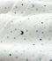 Baby-Strampler mit Sternen-Motiv aus Doppeljersey für Jungen weiss MARSHMALLOW/weiss MULTICO