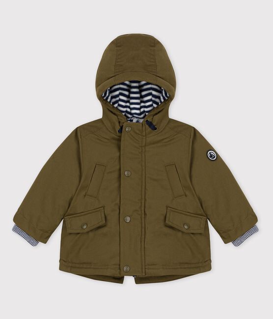 Wasseabweisende Baby-Parka grün MILITARY