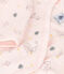 Baby-Strampler aus Bio-Baumwoll-Velours mit Prinzessin-Motiv rosa FLEUR/weiss MULTICO