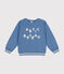 Kinder-Sweatshirt aus Molton für Mädchen und Jungen blau BEACH