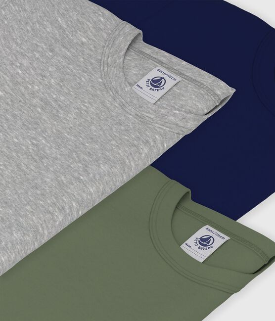 Set kurzärmelige Kinder-T-Shirts aus einfarbiger Baumwolle variante 1