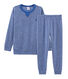Pyjama aus angerautem, extra warmem Bouclé-Frottier für kleine Jungen