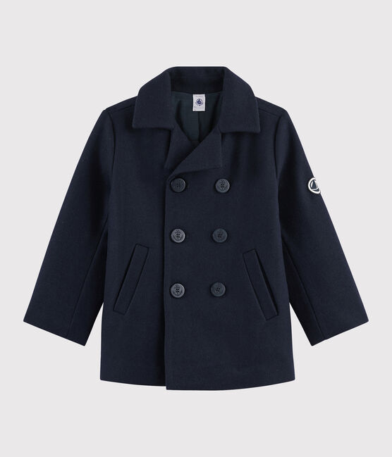 Caban-Jacke aus Wollstoff für Jungen blau SMOKING