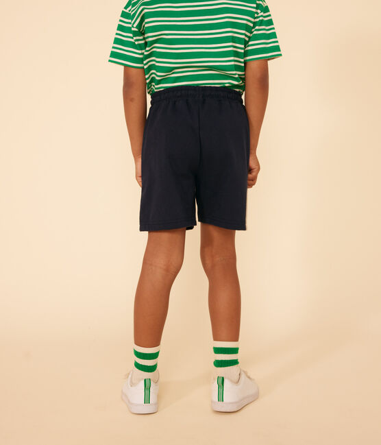 Kinder-Short für Jungen aus Baumwolle blau SMOKING