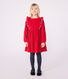 Langärmeliges Kinder-Kleid aus einfarbigem Fein-Cord.
