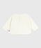Baby-Sweatshirt aus Baumwolle, warm und weich mit Apfelmotiv naturfarben MILK