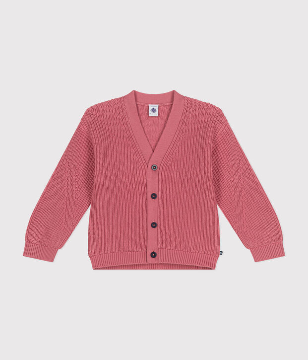 Kinder-Cardigan aus Baumwolle f&uuml;r M&auml;dchen rosa