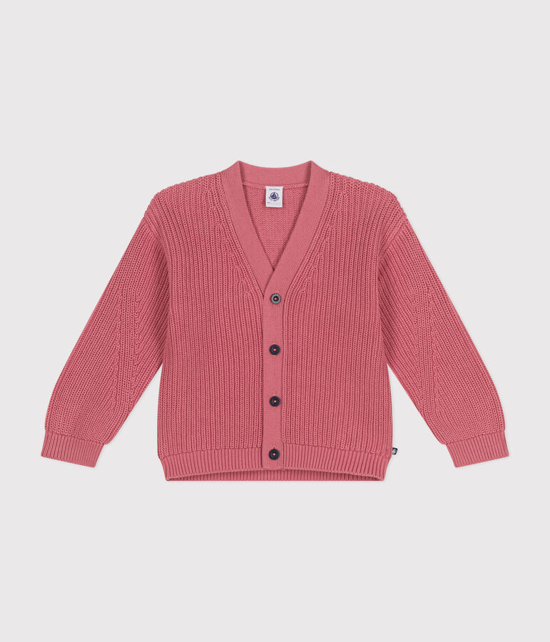 Kinder-Cardigan aus Baumwolle f&uuml;r M&auml;dchen rosa