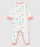 Baby-Strampler aus Double-Face-Jersey mit buntem Katzen-Motiv weiss MARSHMALLOW/weiss MULTICO