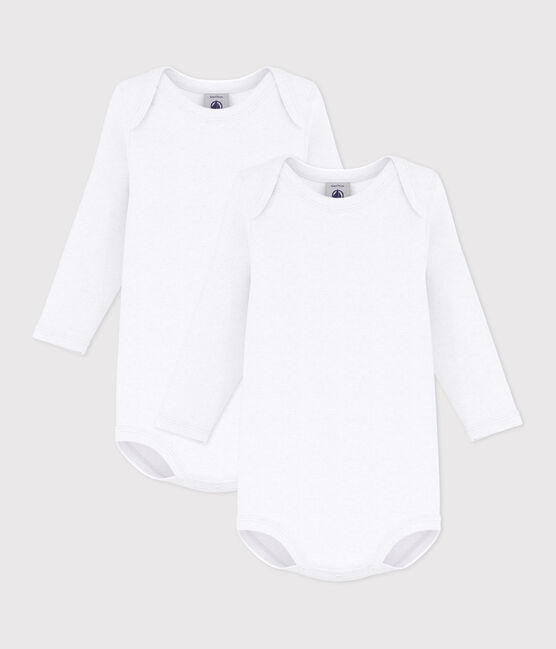 2er-Set langärmelige Baby-Bodys in Weiß variante 1