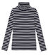 Klassischer gestreifter Damen-Unterziehpullover