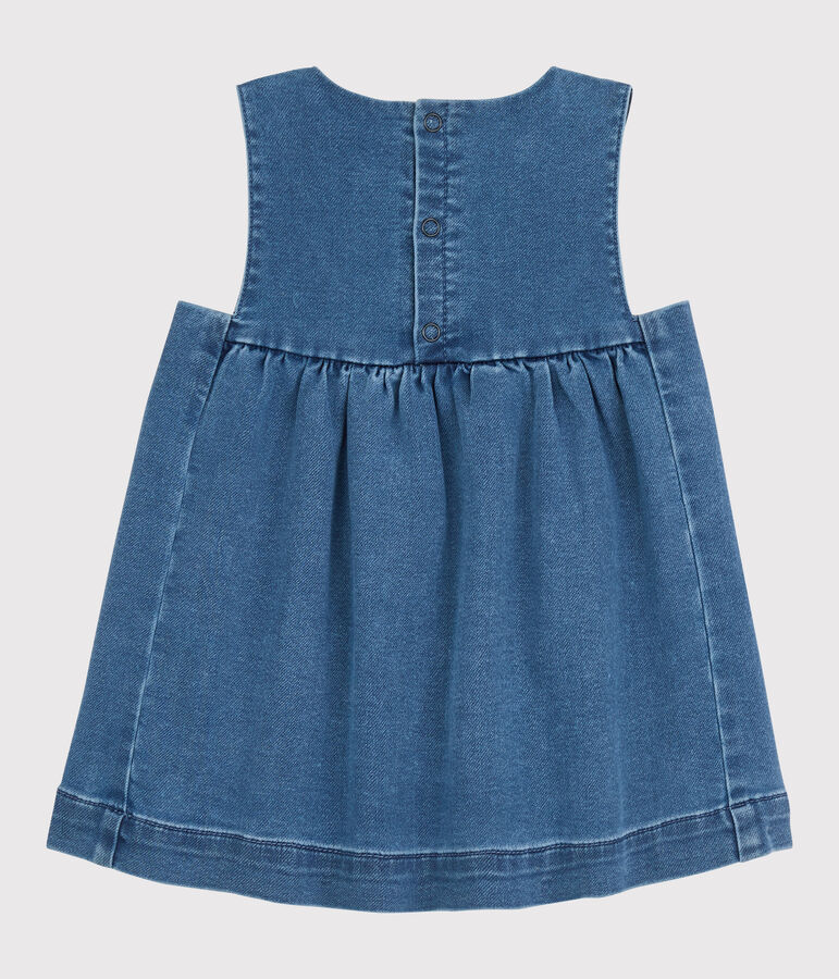 Baby-Kleid aus Denim f&uuml;r M&auml;dchen blau