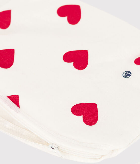 Täschchen mit Herzmotiv weiss MARSHMALLOW/rot TERKUIT