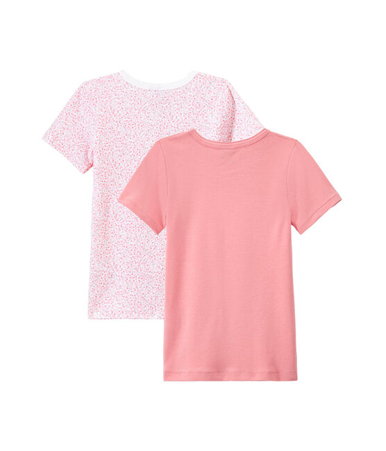 Mädchen-Kurzarmshirts im 2er-Set weiss LOT
