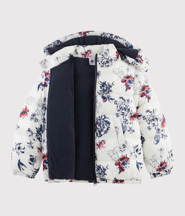 Kinder-Jacke f&uuml;r M&auml;dchen weiss/vielfarbig