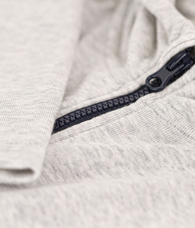 Kinder-T-Shirt mit Kapuze f&uuml;r Jungen BELUGA CHINE