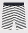 Bermudas aus Baumwolle für Jungen weiss MARSHMALLOW/blau SMOKING