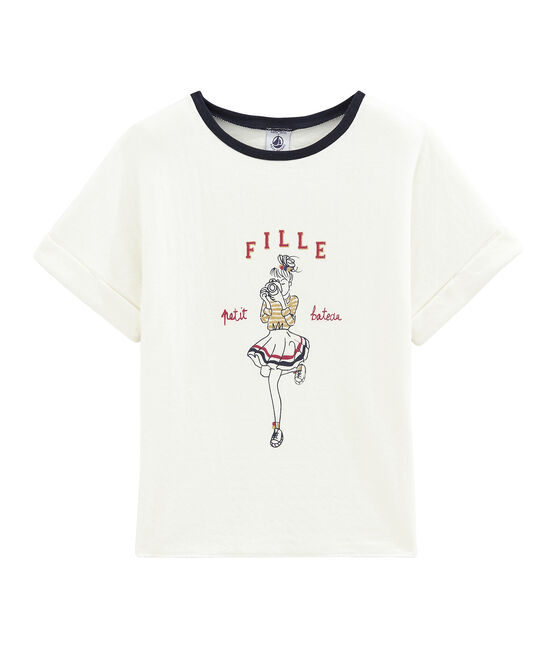 Mädchen Kurzarmshirt weiss MARSHMALLOW
