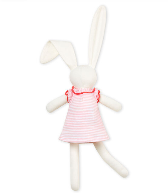 Angezogenes kuschelhäschen rosa VIENNE/weiss MARSHMALLOW