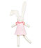 Angezogenes kuschelhäschen rosa VIENNE/weiss MARSHMALLOW