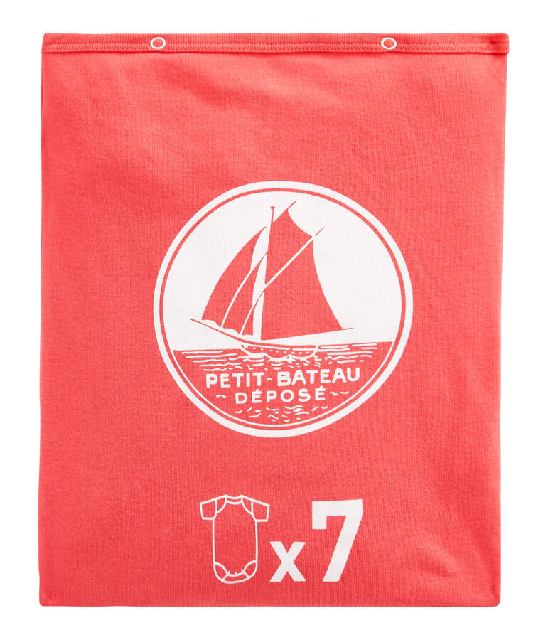 &Uuml;berraschungsbeutel mit 7 kurz&auml;rmeligen Baby-Bodys f&uuml;r M&auml;dchen vielfarbig