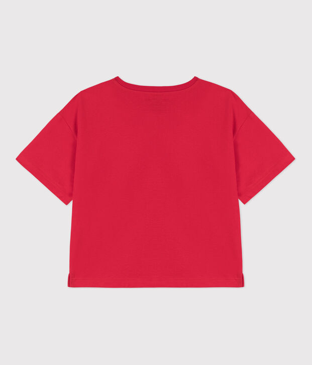 Damen-T-Shirt LE BOXY aus Baumwolle rot