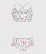 Kinder-Bikini mit Blumenmuster