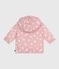 Baby-Windjacke mit Blumenmuster rosa CHARME/weiss MARSHMALLOW