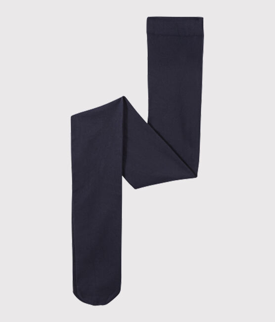 Mikrofaser-Kinderstrumpfhose für Mädchen blau SMOKING
