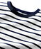 T-Shirt L’ICONIQUE aus Baumwolle mit rundem Ausschnitt für Damen weiss MARSHMALLOW/blau SMOKING