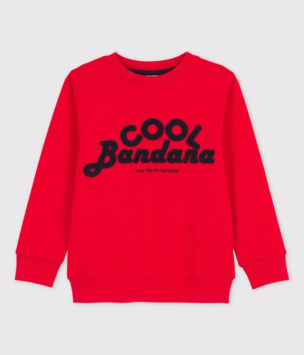 Sweatshirt aus Molton f&uuml;r Jungen rot