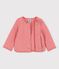 Baby-Cardigan aus gestepptem Doppeljersey rosa PAPAYE