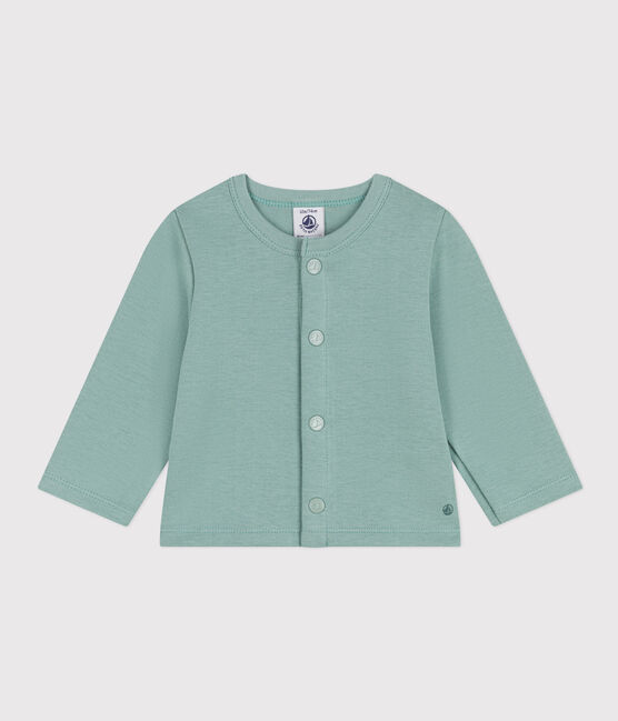 Baby-Cardigan aus dichtem Jersey grün PAUL