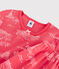 Kinder-Kurzpyjama mit Paris-Motiv aus Baumwolle für Mädchen rosa GROSEILLER/rosa FLEUR