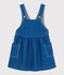 Baby-Kleid aus Baumwolle für Mädchen blau MAJOR