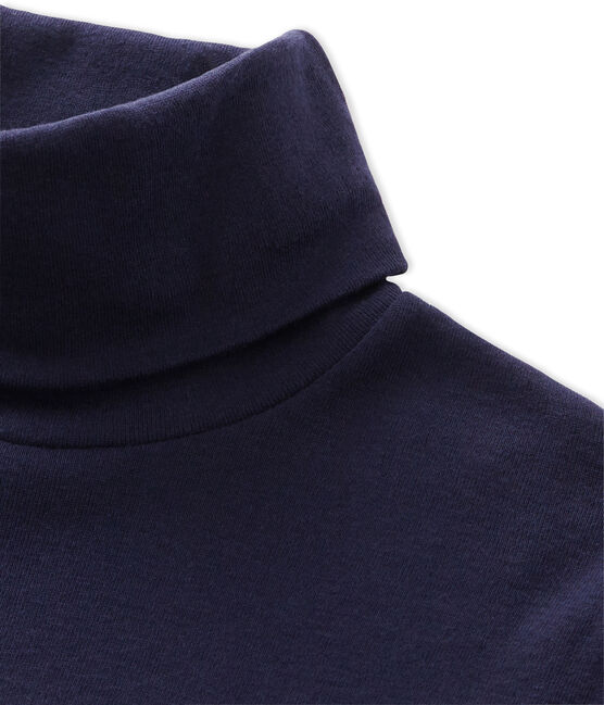 Damen-Unterziehpullover aus leichter Baumwolle blau Soir