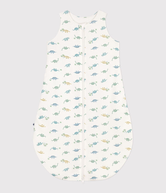 Babyschlafsack aus Baumwolle mit Dinos TOG-Wert 2  weiss MARSHMALLOW/weiss MULTICO