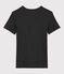 Damen-T-Shirt aus Baumwolle mit V-Ausschnitt grau CITY CHINE