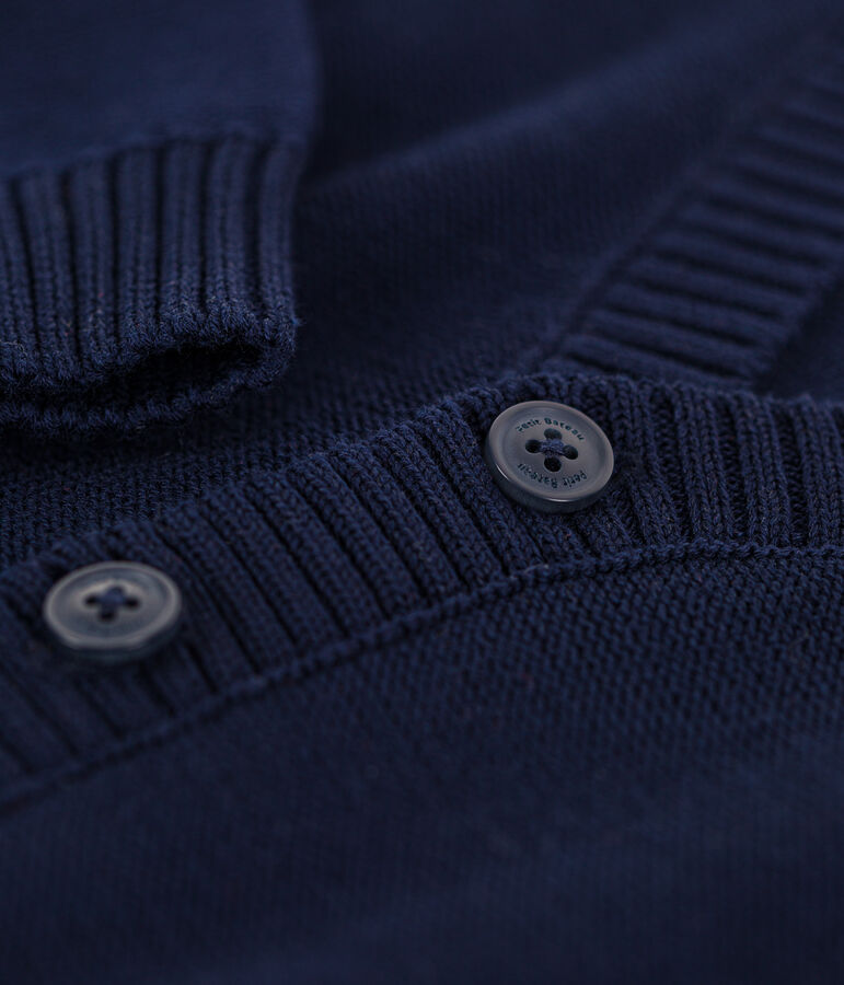 Kinder-Strickweste f&uuml;r Jungen blau