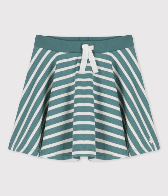 Kinderrock aus Baumwolle für Mädchen grün BRUT/weiss AVALANCHE