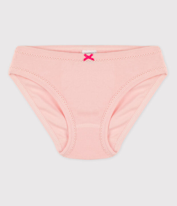 3er-Set Slips aus Baumwolle mit Badmintonmotiv f&uuml;r M&auml;dchen rosa