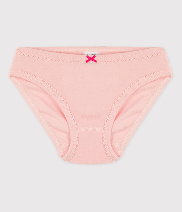 3er-Set Slips aus Baumwolle mit Badmintonmotiv f&uuml;r M&auml;dchen rosa